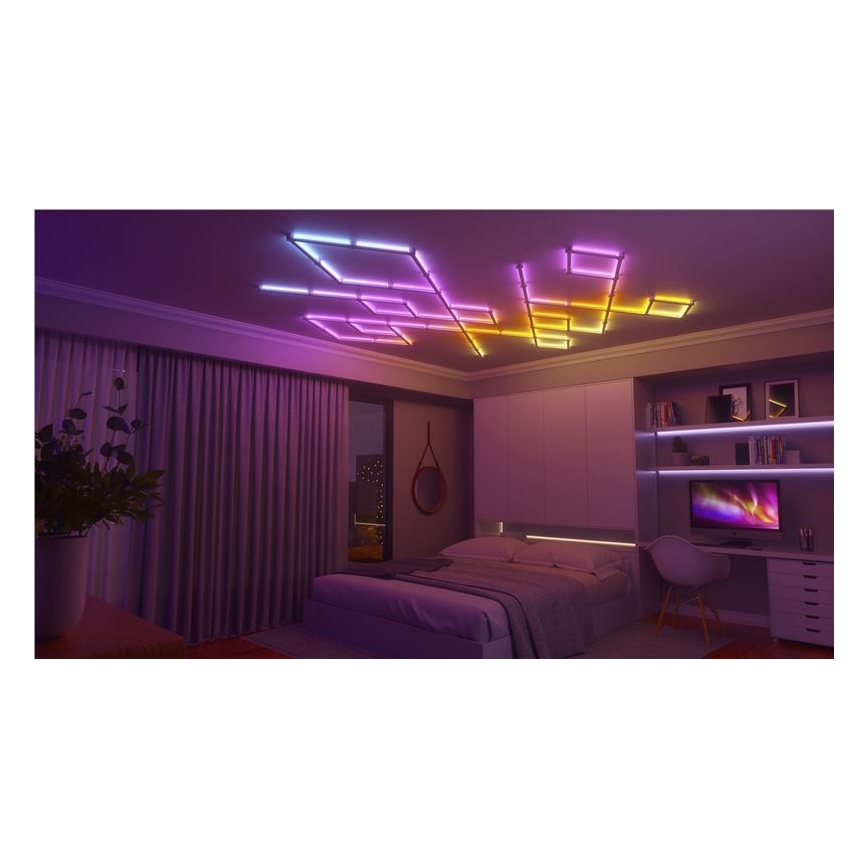 Nanoleaf - SET 9x LED RGBW Dimmerabile rotaia LINES LED/2W/230V 1200-6000K Wi-Fi