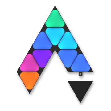 Nanoleaf - Verlängerung SET 10x Dimmbares LED-RGBW-Panel MINI TRIANGLES LED/0,54W/230V 1200-6500K Wi-Fi