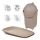 Nattou - Cestino per pannolini e fasciatoio SOFTY 50x70 cm marrone