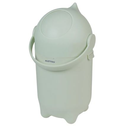 Nattou - Cestino per pannolini e fasciatoio SOFTY 50x70 cm verde