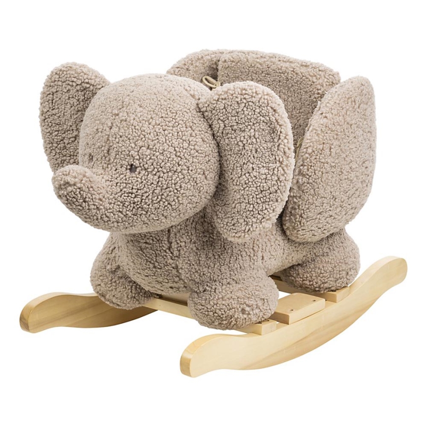 Nattou - Giocattolo a dondolo TEDDY elefante marrone
