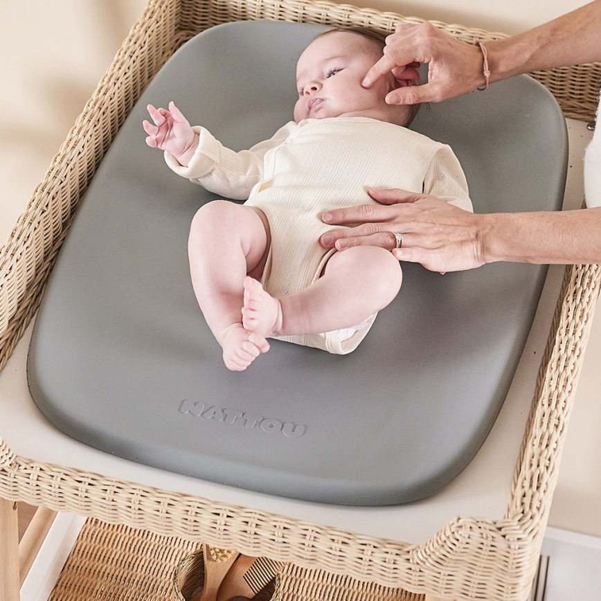 Nattou - Matelas à langer SOFTY 50 x 70 cm gris