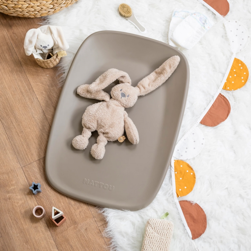 Nattou - Tapis à langer SOFTY 50x70 cm marron