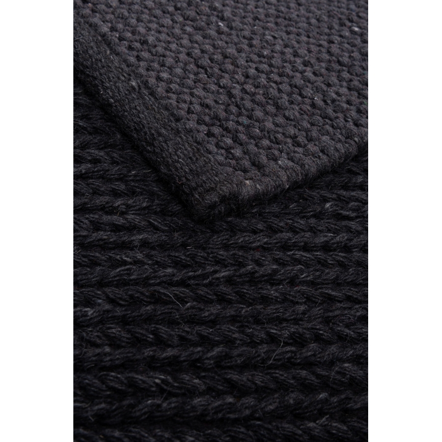 Naturteppich FIR WOOL, 120 x 170 cm, 2600 g/m², Anthrazit