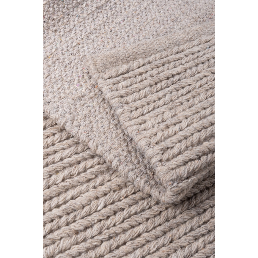 Naturteppich FIR WOOL 120x170 cm 2600 g/m2 beige