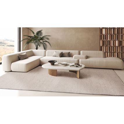 Naturteppich FIR WOOL 120x170 cm 2600 g/m2 creme