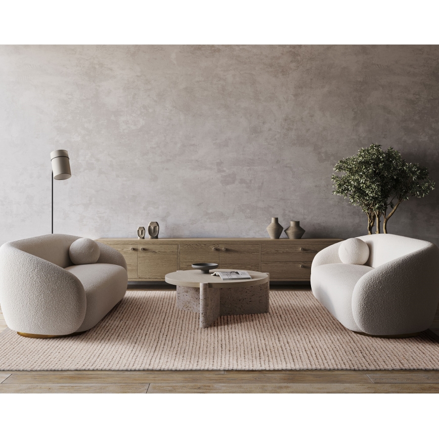 Naturteppich FIR WOOL 120x170 cm 2600 g/m2 creme