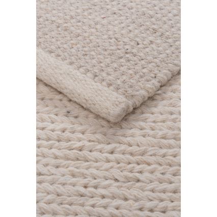 Naturteppich FIR WOOL, 70 × 140 cm, 2600 g/m², creme