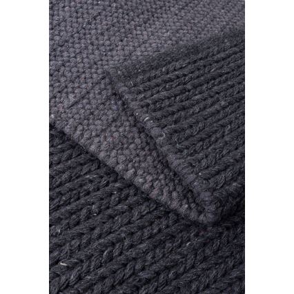 Naturteppich FIR WOOL 70x140 cm 2600 g/m2 anthrazit