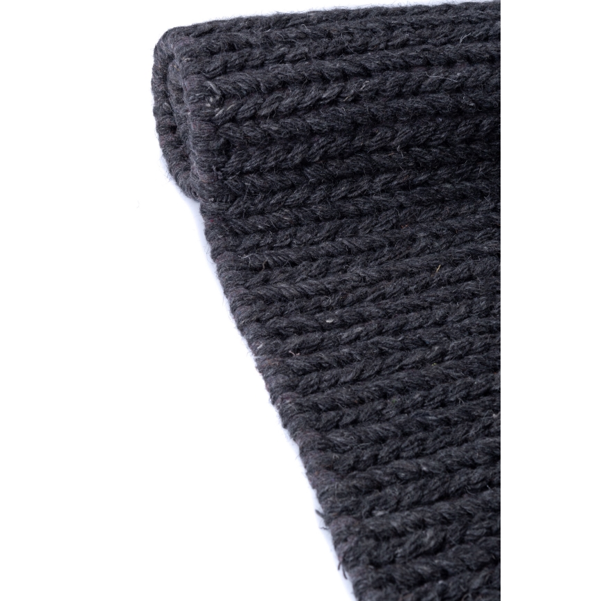 Naturteppich FIR WOOL 70x140 cm 2600 g/m2 anthrazit