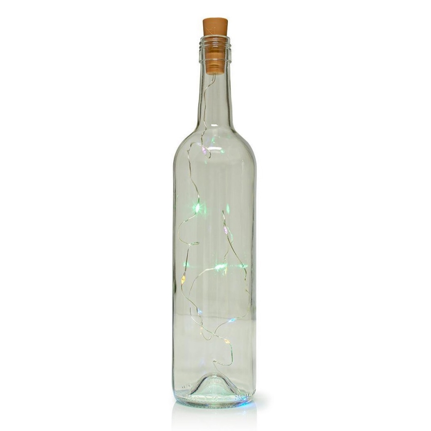 Catena decorativa a LED con tappo per bottiglia 8xLED/3xLR44 IP44
