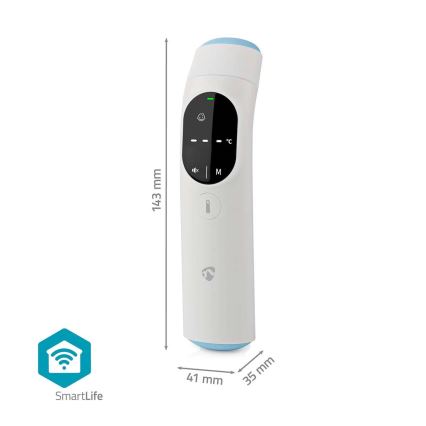 Thermomètre infrarouge connecté multifonction Tuya 2xAAA