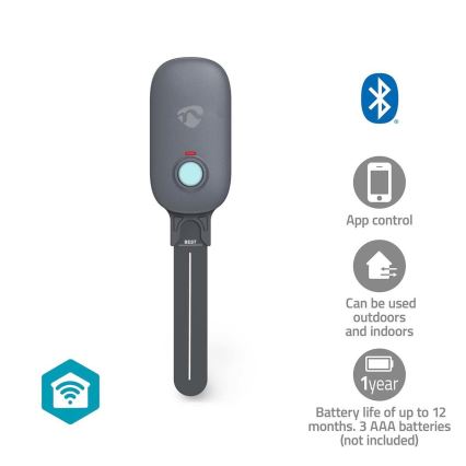 Nedis BTSM1GY - Sensore di umidità del suolo 3xAAA Wi-Fi Tuya IP55
