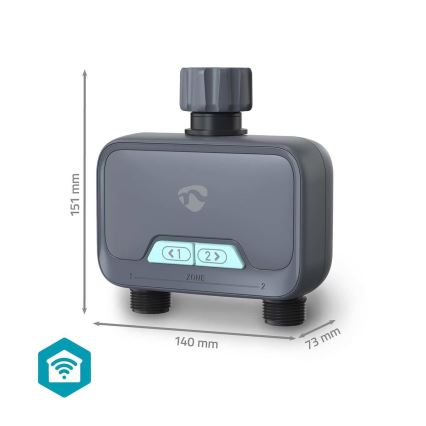Wasserdurchflussregler 4xAA Wi-Fi Tuya IP54
