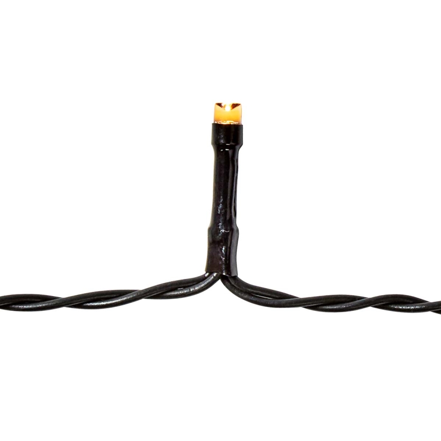 Catena luminosa LED per esterni 48 LED / 7 funzioni / 3x AA 4,1 m IP44 bianco caldo