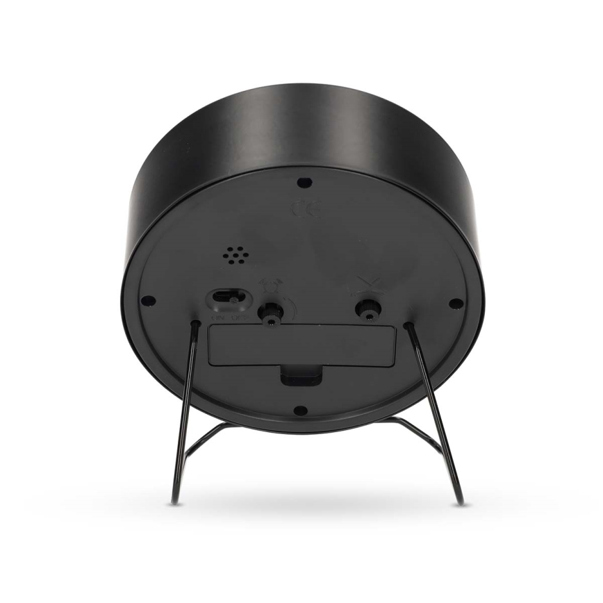 Analoger Wecker, 1× AA, schwarz