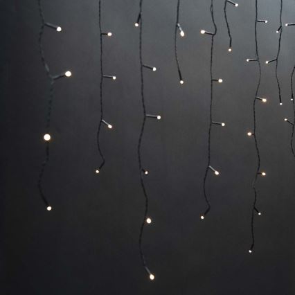 Tenda luminosa LED per esterni 360 LED / 7 funzioni, 14 m, IP44, bianco caldo