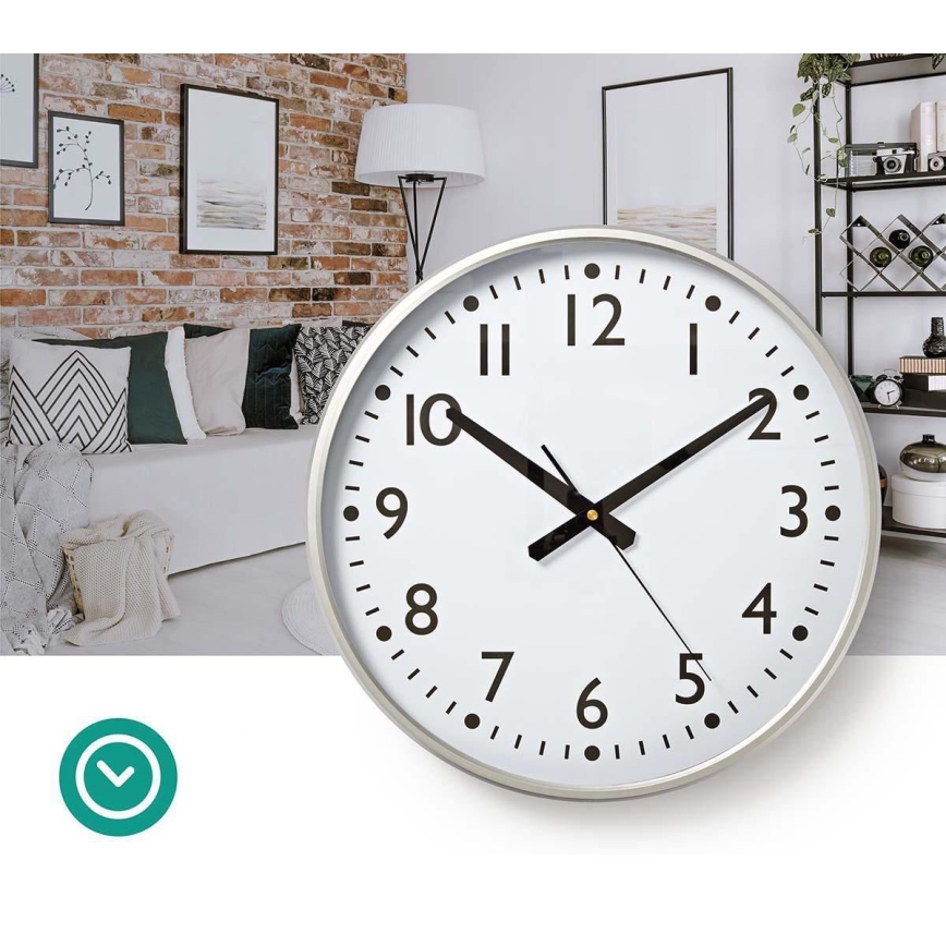 Orologio da parete diam. 38 cm 1xAA bianco