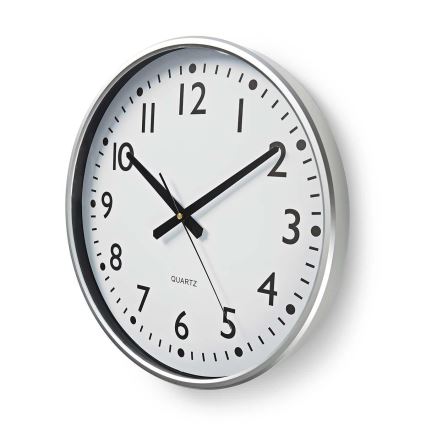 Wanduhr Ø 38 cm 1xAA Weiß