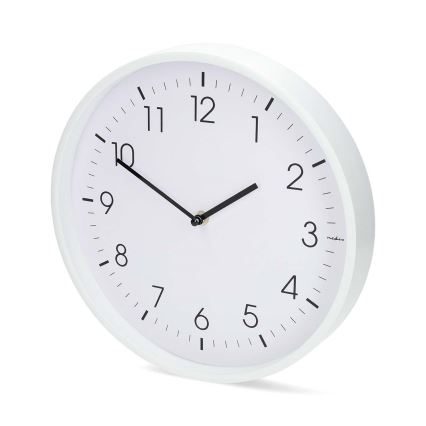 Wanduhr, Ø 30,8 cm, 1× AA, weiß