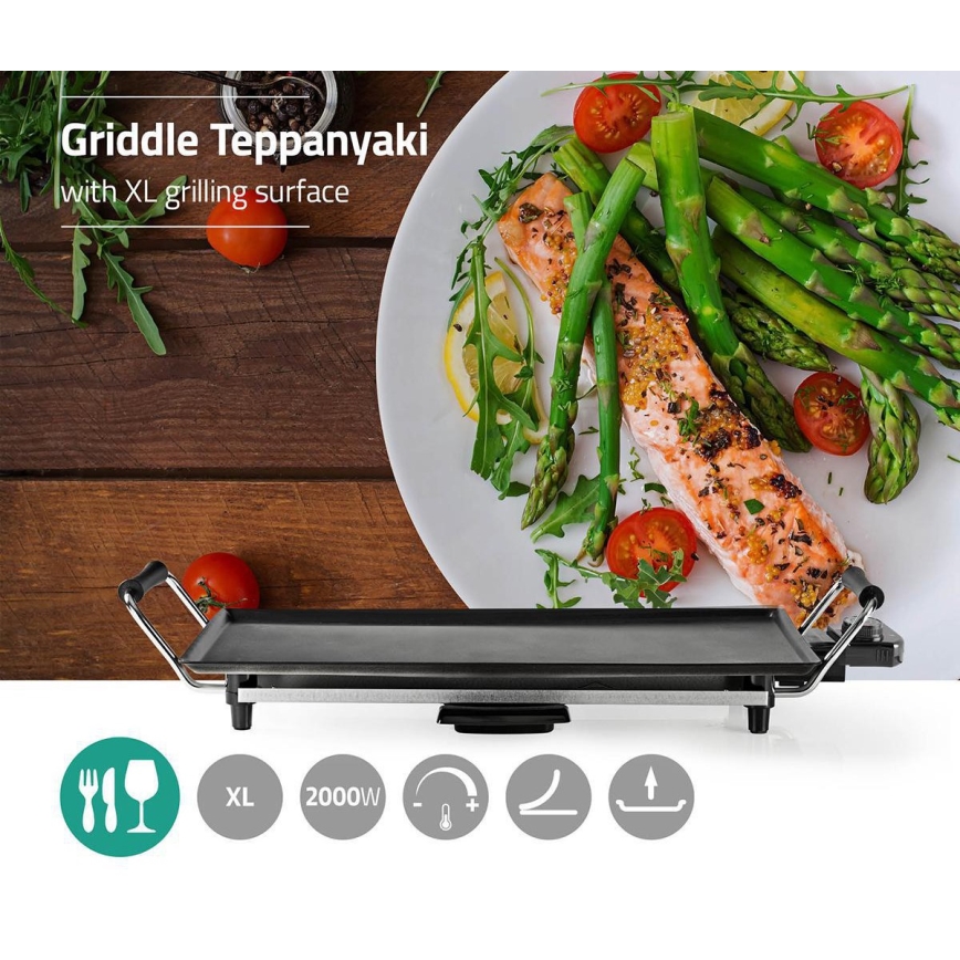 Griglia da tavolo Teppanyaki 2000W/230V