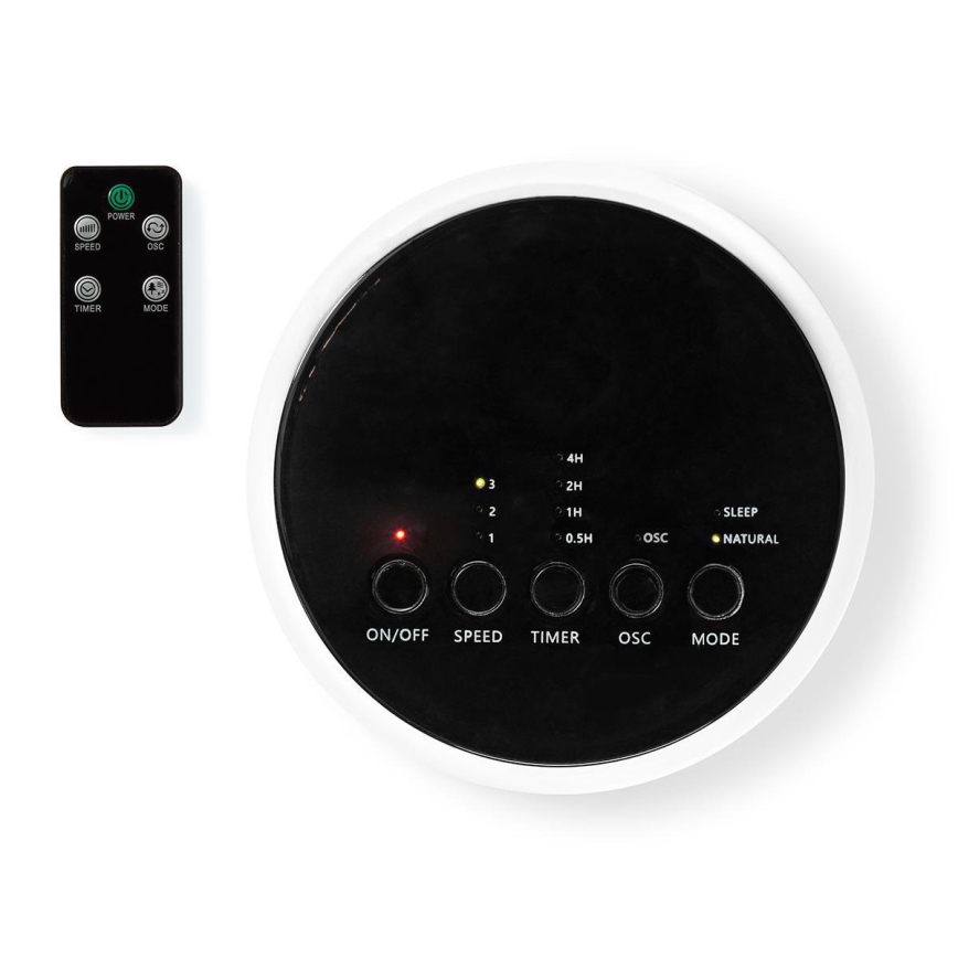 Ventilateur tour 50W/230V blanc + télécommande