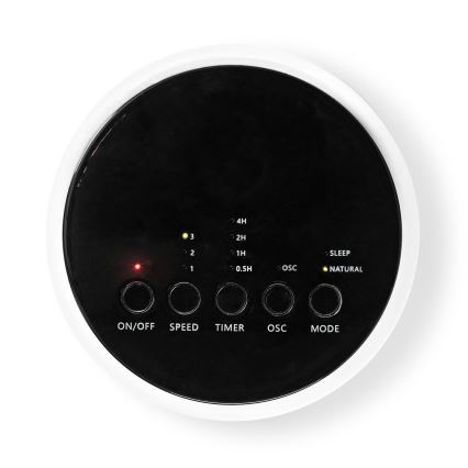 Ventilatore a terra 50W/230V bianco + TC