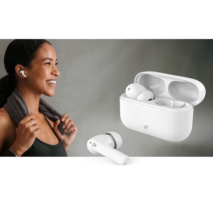 Auricolari senza fili con ENC IPX4 bianco