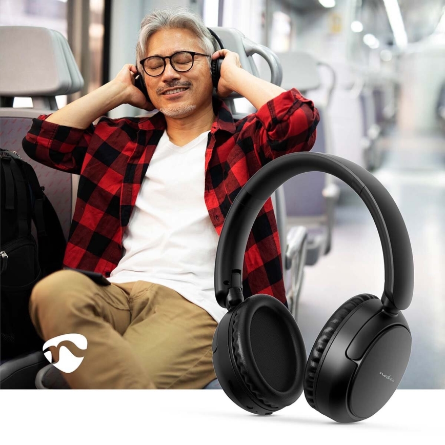 Cuffie wireless con microfono nero
