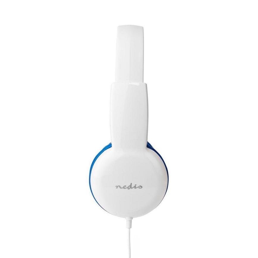Casque filaire bleu / blanc