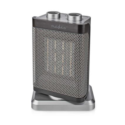 Ventilatore con resistenza in ceramica 1000/1500W/230V argento