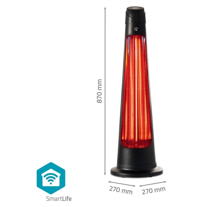 Élément chauffant extérieur SmartLife 600/1200W/230V Wi-Fi Tuya IP24