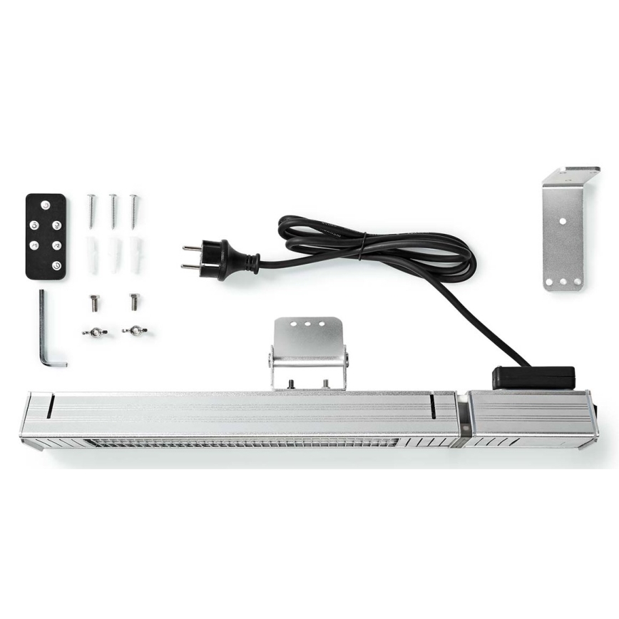 Chauffage extérieur 100W/2000W/230V IP65 + télécommande
