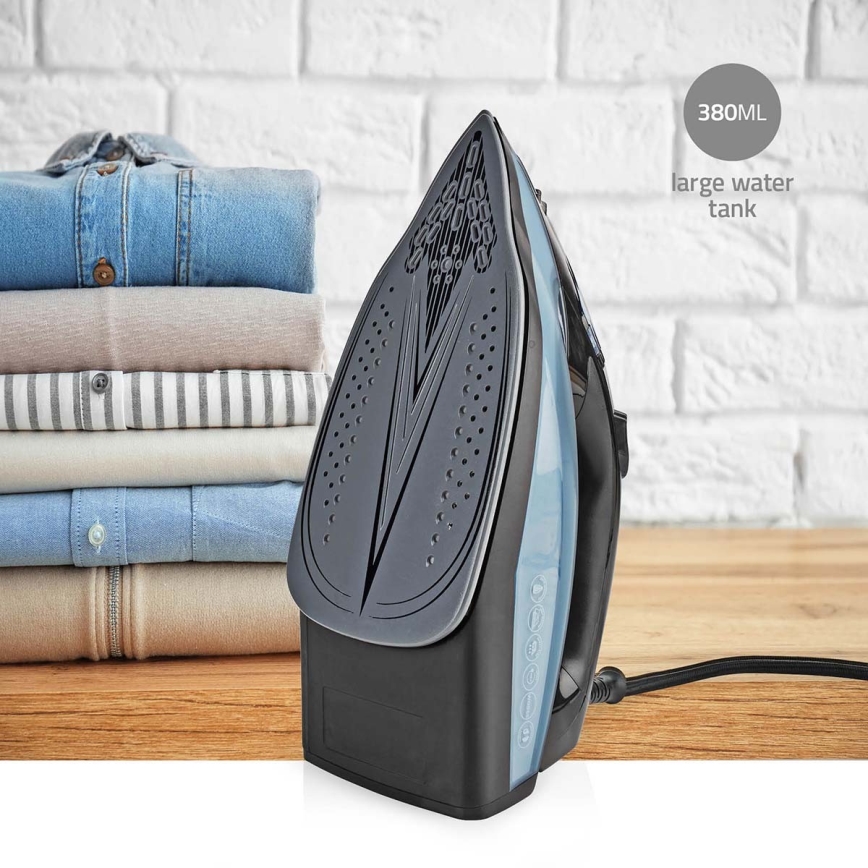Ferro a vapore 2600W/230V nero/blu