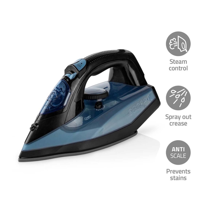Ferro a vapore 2600W/230V nero/blu