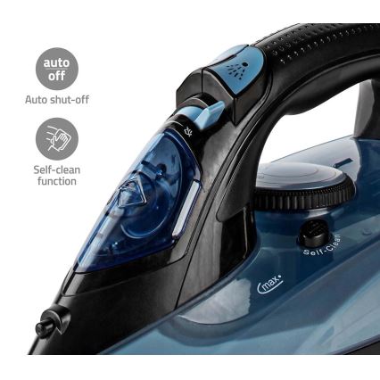 Ferro a vapore 2600W/230V nero/blu