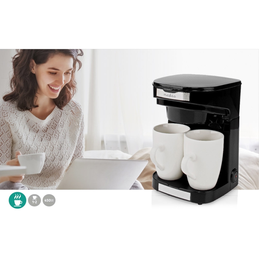 Macchina da caffè per due tazze 450W/230V 0,25 l
