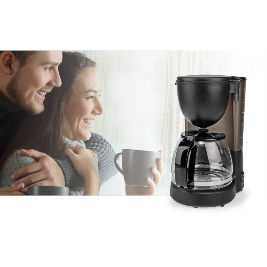Caffettiera a goccia da 1,25 l con funzione di mantenimento della temperatura