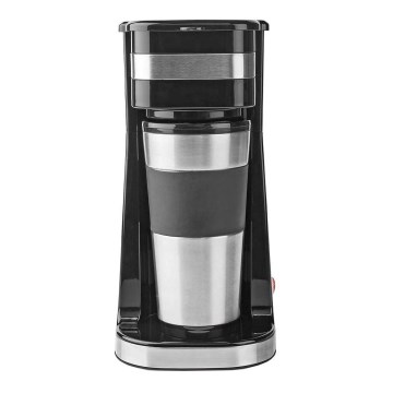 Nedis KACM300FBK - Machine à café pour une tasse 0,4 l et une tasse de voyage