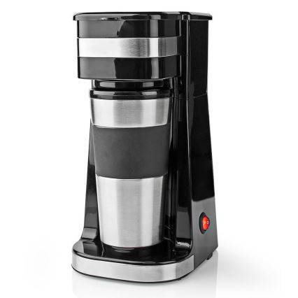 Nedis KACM300FBK - Machine à café pour une tasse 0,4 l et une tasse de voyage