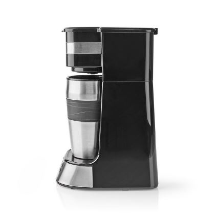 Machine à café pour une tasse (0,42 L) avec programmateur et mug de voyage