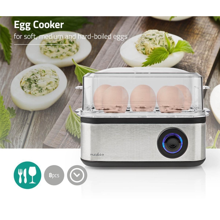 Cuociuova 500W/230V in acciaio inox