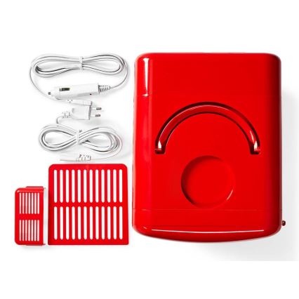 Minifrigorifero portatile 50W/230V rosso