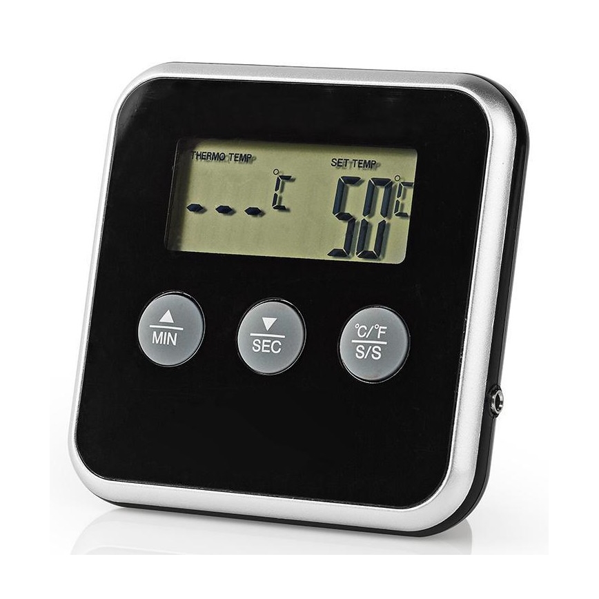 Termometro per carne con display e timer 0-250 °C 1xAAA