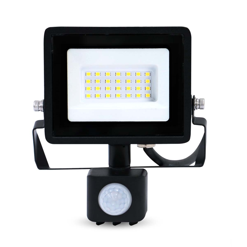 Projecteur LED à brancher avec détecteur de mouvement et capteur crépusculaire, LED/20W/230V IP44