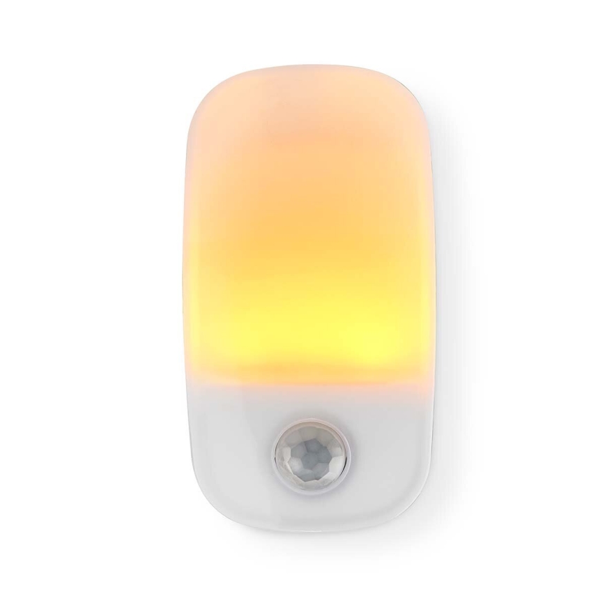 LED Lampada a zoccolo orientabile con sensore di movimento e crepuscolare LED/0,55W/230V bianco