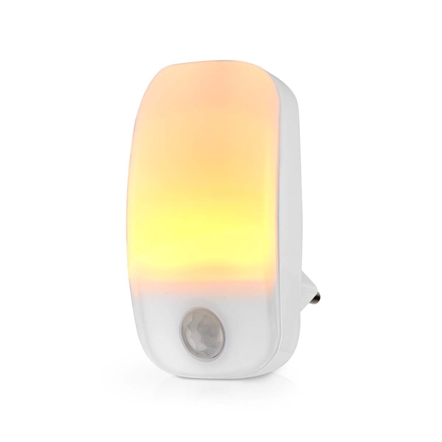 LED Lampada a zoccolo orientabile con sensore di movimento e crepuscolare LED/0,55W/230V bianco