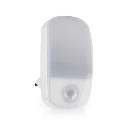 LED Lampada a zoccolo orientabile con sensore di movimento e crepuscolare LED/0,55W/230V bianco