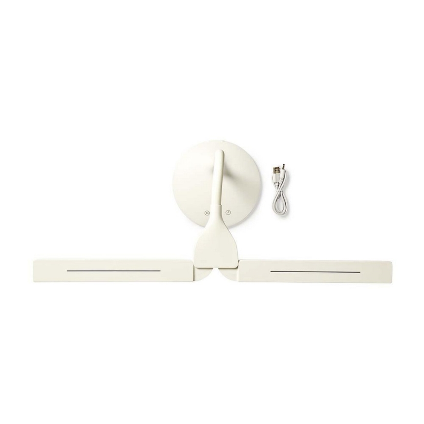 Lampe de bureau LED dimmable LED/6W/5V 2200 mAh blanche