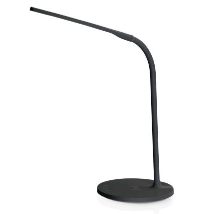 LED Dimmerabile touch flexible lampada da tavolo con 15W ricarica wireless Qi LED/5,5W/230V 2700-6500K nero